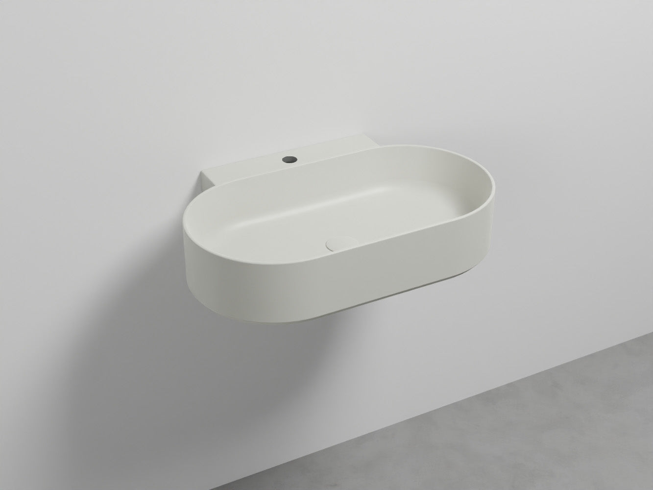 # LAVABO SOSPESO MARE OVALE MONOFORO 70 - CIELO lavandino moderno dalle linee pure ed essenziali