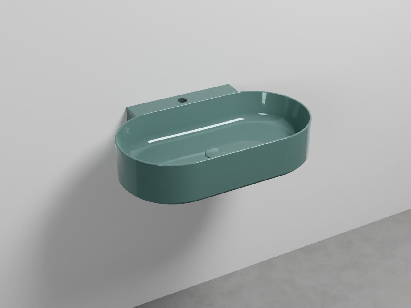 # LAVABO SOSPESO MARE OVALE MONOFORO 70 - CIELO lavandino moderno dalle linee pure ed essenziali