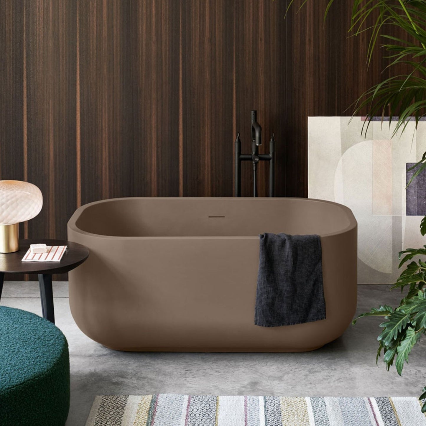 # VASCA DA BAGNO DAFNE IN SOLID SURFACE - CERAMICA CIELO design compatto e finiture opache di pregio
