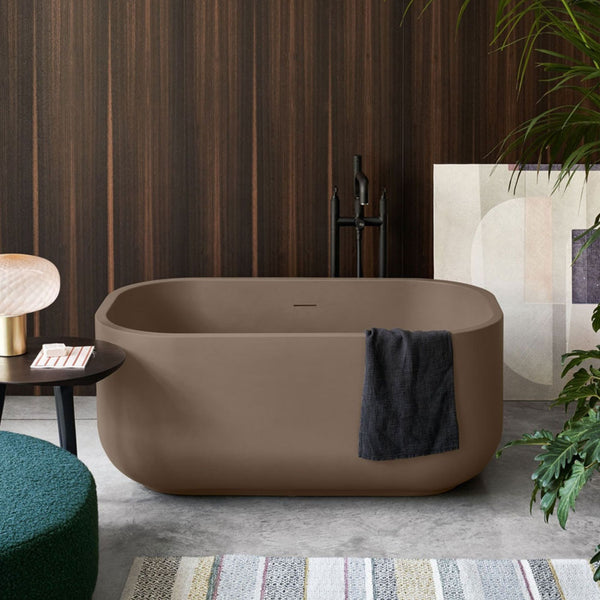 # VASCA DA BAGNO DAFNE IN SOLID SURFACE - CERAMICA CIELO design compatto e finiture opache di pregio