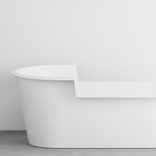 # VASCA DA BAGNO OFELIA IN SOLID SURFACE - CERAMICA CIELO ideale per ambienti bagno moderni e ricercati