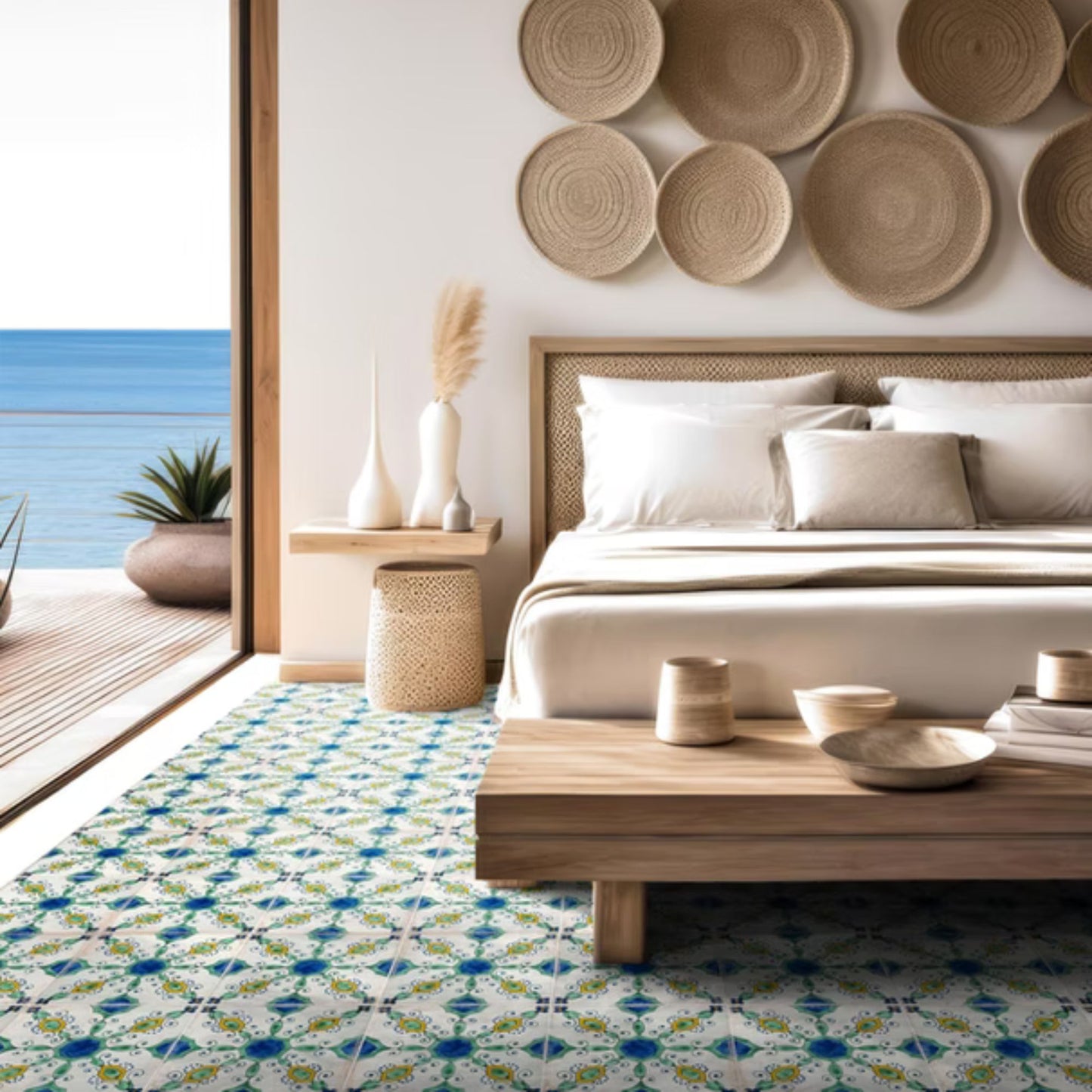 VIETRI SAVOIA ITALIA Piastrelle in gres porcellanato decorato effetto maioliche partenopee vivaci e artigianali per pavimenti e rivestimenti