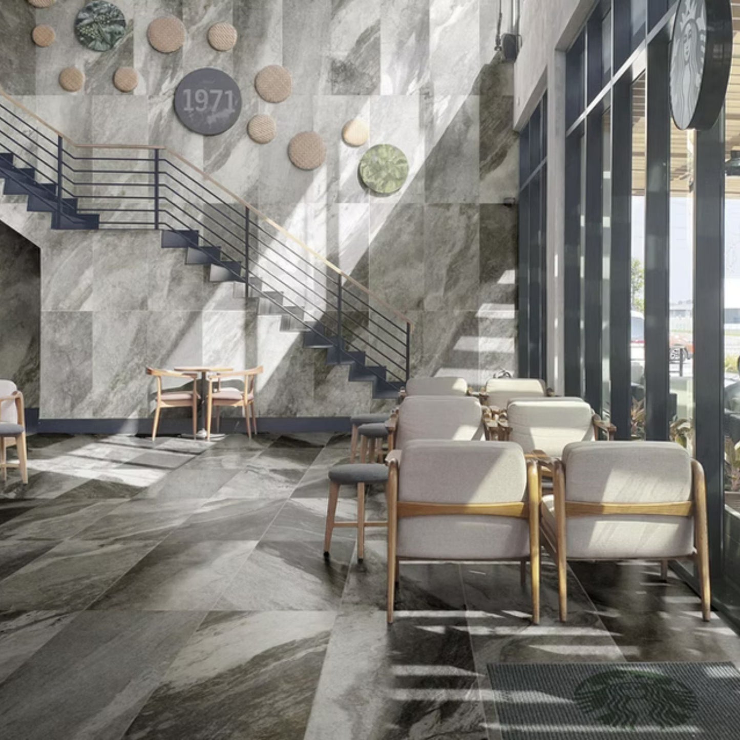 WAVES SAVOIA ITALIA Piastrelle in gres porcellanato effetto pietra dal design naturale e contemporaneo