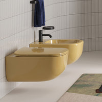 # WC SOSPESO ERA SENZA BRIDA - CIELO on scarico rimless, design moderno compatibile Combifix