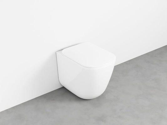 # WC A TERRA ERA SENZA BRIDA - CIELO filo parete unisce linee geometriche pure e un’estetica essenziale