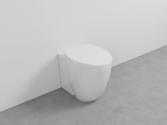 # WC A TERRA FILO MURO LE GIARE in ceramica - CIELO dal design sinuoso e le sue forme ovali continue e armoniche