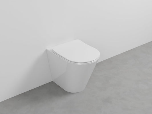 # WC A TERRA SENZA BRIDA MARE in ceramica - CIELO water vaso a terra filo parete per bagno