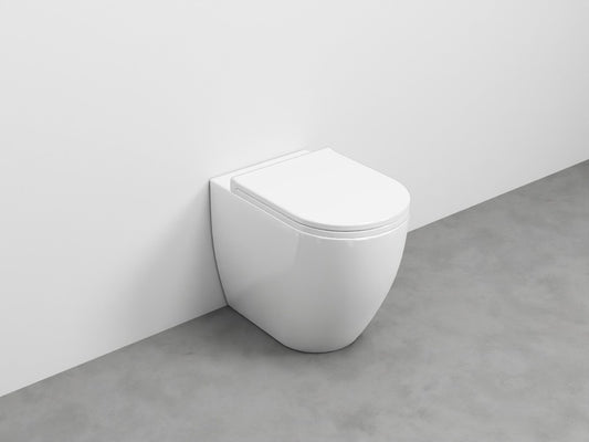 # WC A TERRA 53 con SCARICO TRASLATO SMILE - CIELO vaso a terra filo muro per bagno