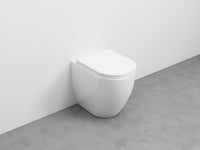 # WC A TERRA MINI 48 con SCARICO A TERRA SMILE - CIELO vaso dal design compatto perfetto per bagni piccoli