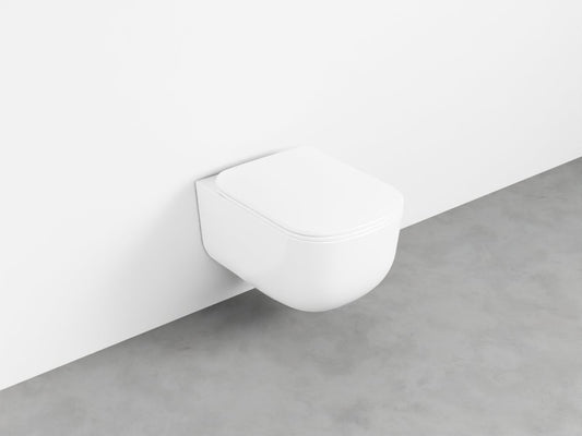 # WC SOSPESO ERA SENZA BRIDA - CIELO on scarico rimless, design moderno compatibile Combifix