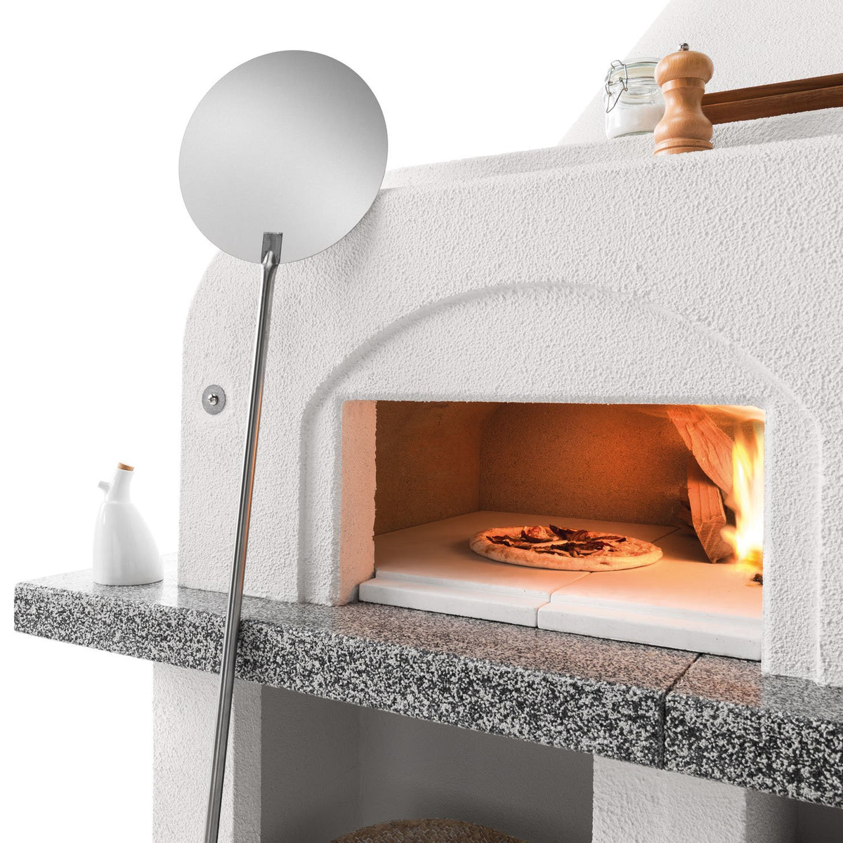 Barbecue in cemento con forno e tettoia Antille Palazzetti