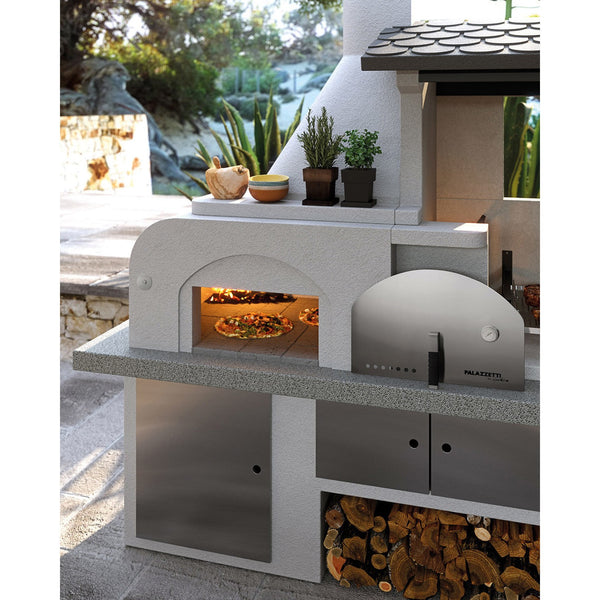 Barbecue in cemento con forno e tettoia Antille Palazzetti