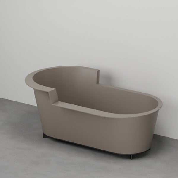 # VASCA DA BAGNO OFELIA IN SOLID SURFACE CON STRUTTURA - CERAMICA CIELO ideale per ambienti bagno moderni e ricercati