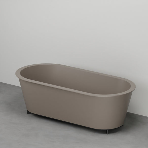 # VASCA DA BAGNO OTTAVIA IN SOLID SURFACE CON STRUTTURA - CERAMICA CIELO perfetta per il centro stanza nei bagni moderni