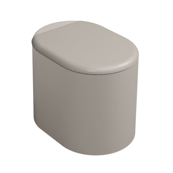 # WC A TERRA ITACA con accessorio inox integrato a destra - CIELO sanitari a pavimento in ceramica vaso per bagno