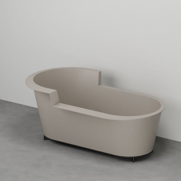 # VASCA DA BAGNO OFELIA IN SOLID SURFACE CON STRUTTURA - CERAMICA CIELO ideale per ambienti bagno moderni e ricercati