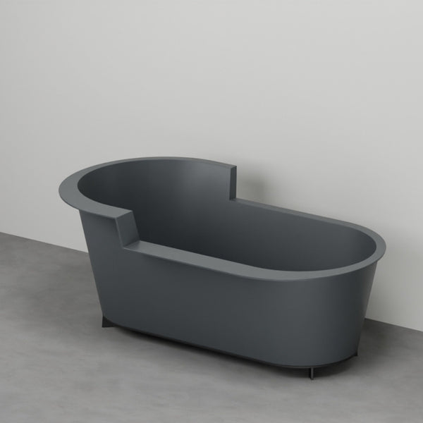 # VASCA DA BAGNO OFELIA IN SOLID SURFACE CON STRUTTURA - CERAMICA CIELO ideale per ambienti bagno moderni e ricercati