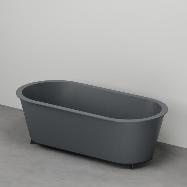 # VASCA DA BAGNO OTTAVIA IN SOLID SURFACE CON STRUTTURA - CERAMICA CIELO perfetta per il centro stanza nei bagni moderni