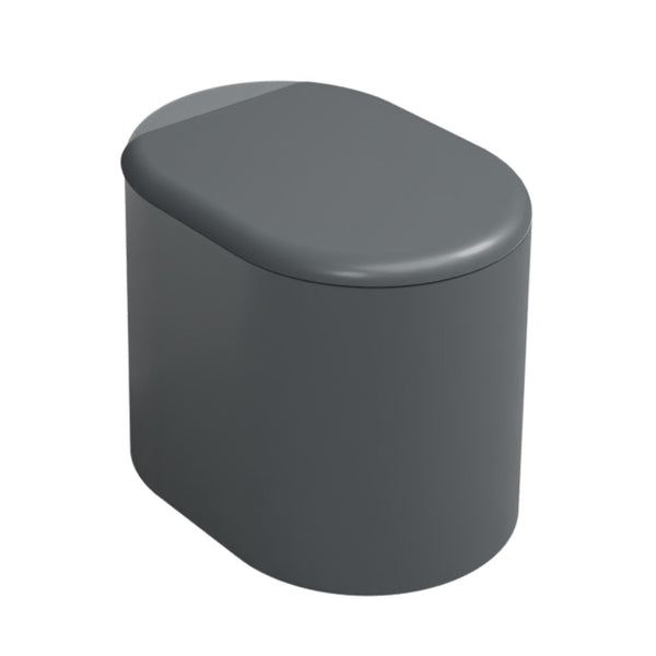 # WC A TERRA ITACA con accessorio inox integrato a destra - CIELO sanitari a pavimento in ceramica vaso per bagno