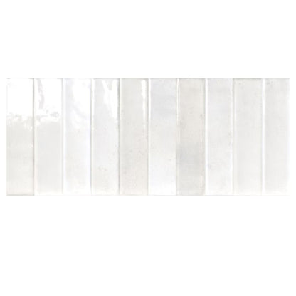 ARTISAN SAVOIA ITALIA rivestimenti in bicottura in pasta bianca effetto mattoncino e decorati per bagno e living