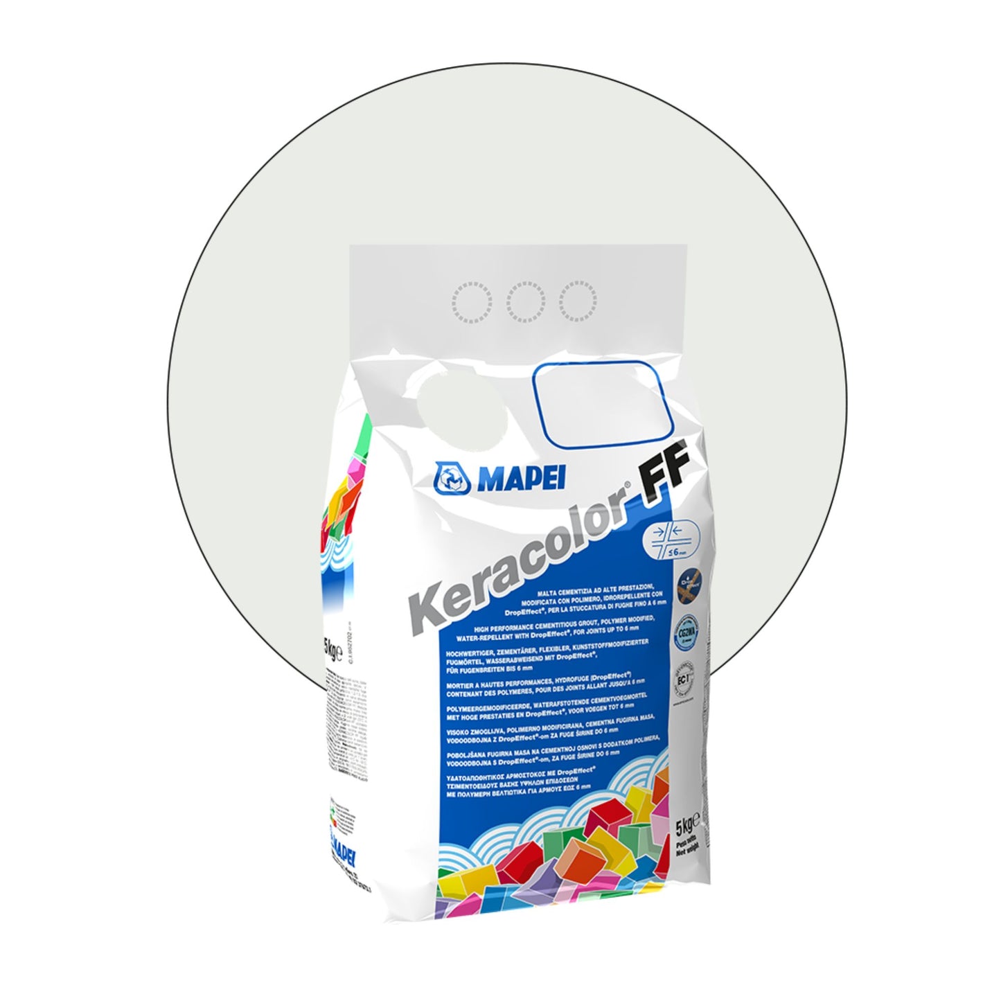 STUCCO KERACOLOR FF 5Kg - MAPEI malta cementizia per fughe resistenti all'umidità, antimuffa, idrorepellente