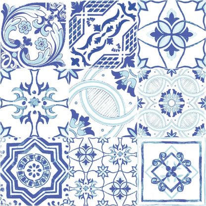 VIETRI SAVOIA ITALIA Piastrelle in gres porcellanato decorato effetto maioliche partenopee vivaci e artigianali per pavimenti e rivestimenti