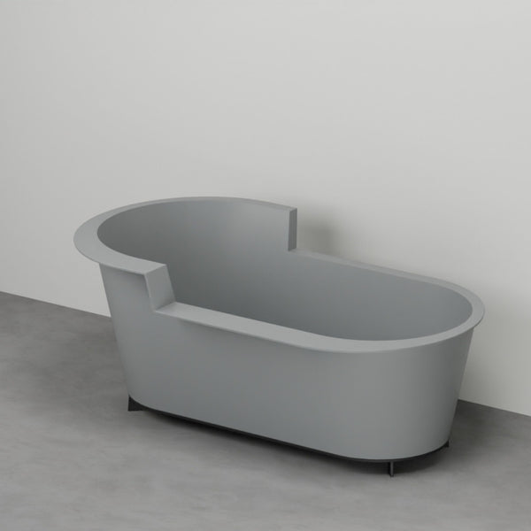 # VASCA DA BAGNO OFELIA IN SOLID SURFACE CON STRUTTURA - CERAMICA CIELO ideale per ambienti bagno moderni e ricercati