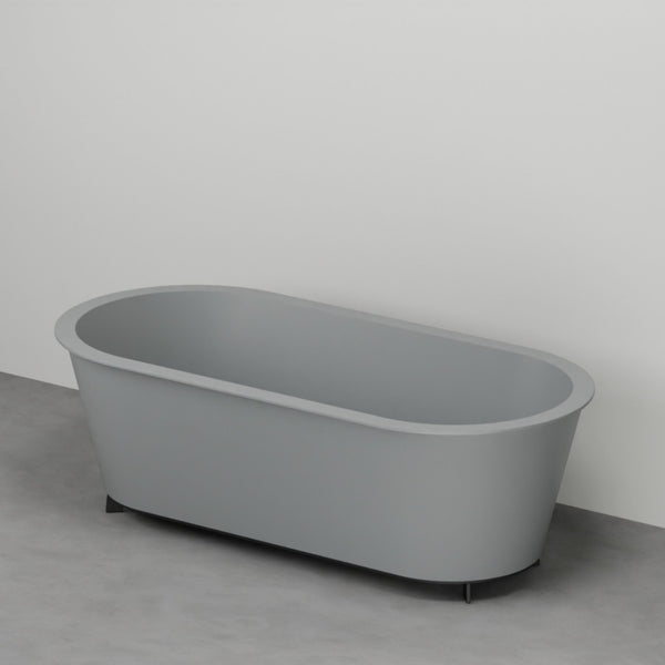 # VASCA DA BAGNO OTTAVIA IN SOLID SURFACE CON STRUTTURA - CERAMICA CIELO perfetta per il centro stanza nei bagni moderni