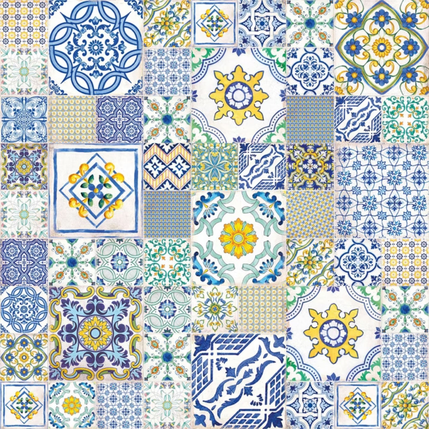 VIETRI SAVOIA ITALIA Piastrelle in gres porcellanato decorato effetto maioliche partenopee vivaci e artigianali per pavimenti e rivestimenti