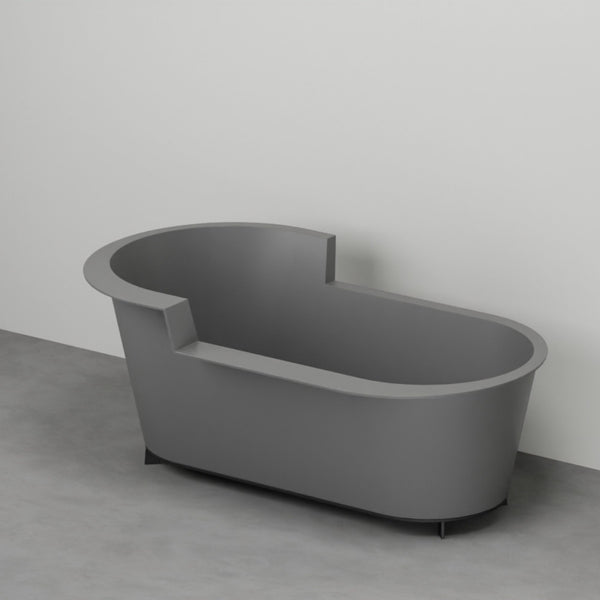 # VASCA DA BAGNO OFELIA IN SOLID SURFACE CON STRUTTURA - CERAMICA CIELO ideale per ambienti bagno moderni e ricercati