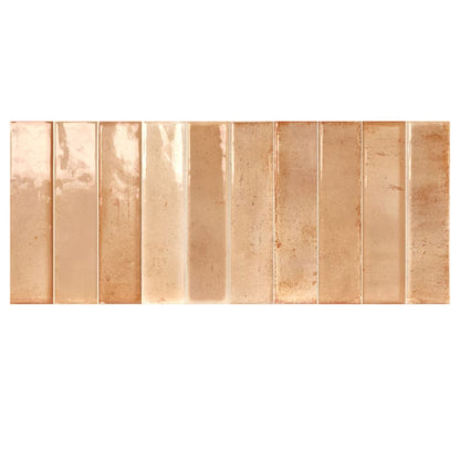 ARTISAN SAVOIA ITALIA rivestimenti in bicottura in pasta bianca effetto mattoncino e decorati per bagno e living