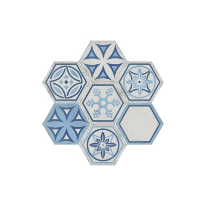 HEXAGON SAVOIA ITALIA gres porcellanato esagonale effetto cemento e cotto moderno per pavimenti e rivestimenti design