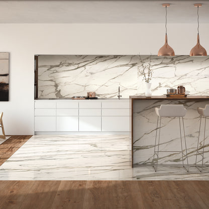 INFINITO 2.0 FONDOVALLE Marmi total black, grigi look naturale, marroni e bianchi dalle texture variegate e venature ampie