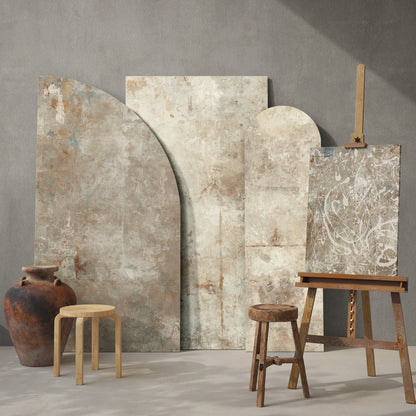 Gres Porcellanato ACTION FONDOVALLE Lastre ceramiche italiane effetto cemento dal design unico