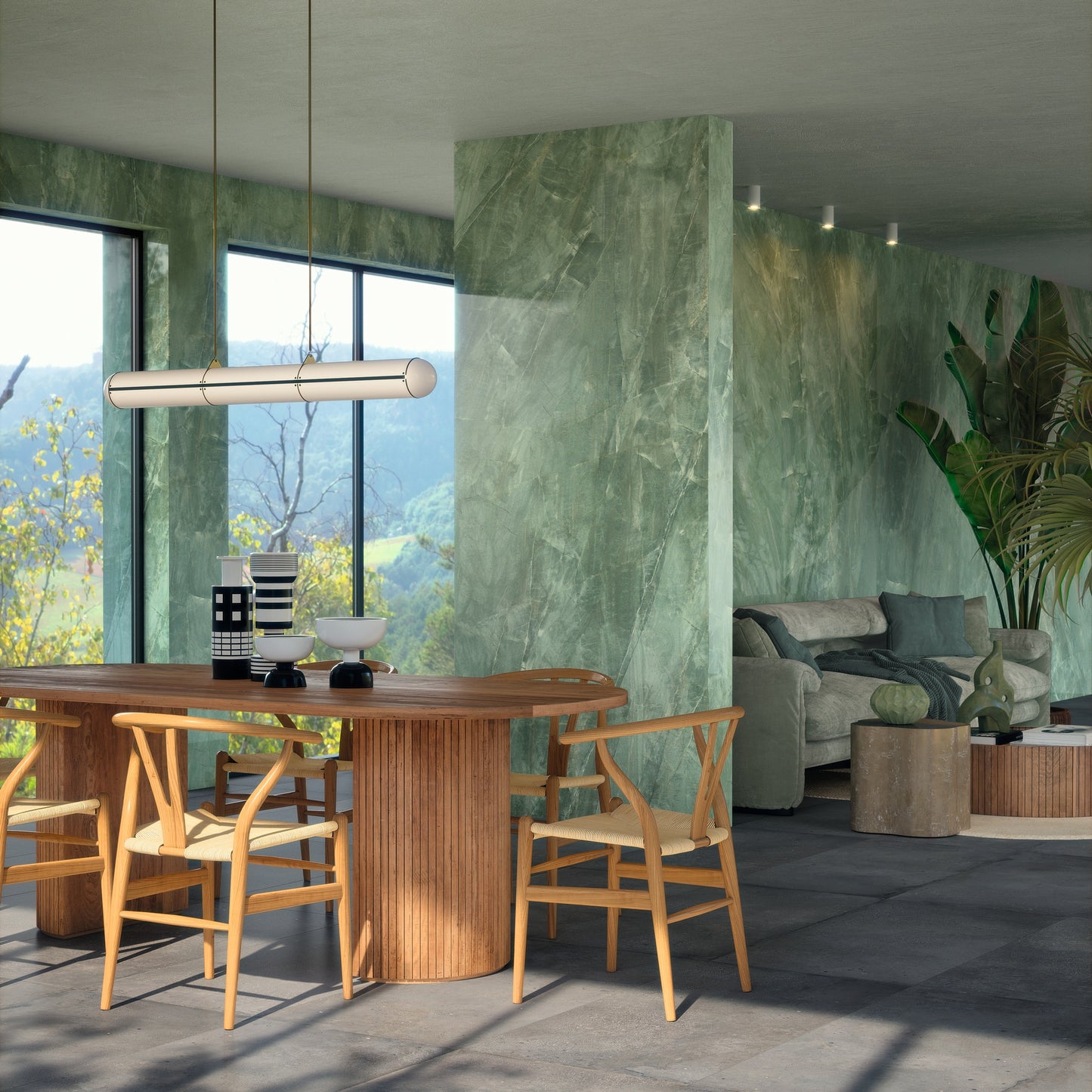 INFINITO 2.0 FONDOVALLE Marmi total black, grigi look naturale, marroni e bianchi dalle texture variegate e venature ampie