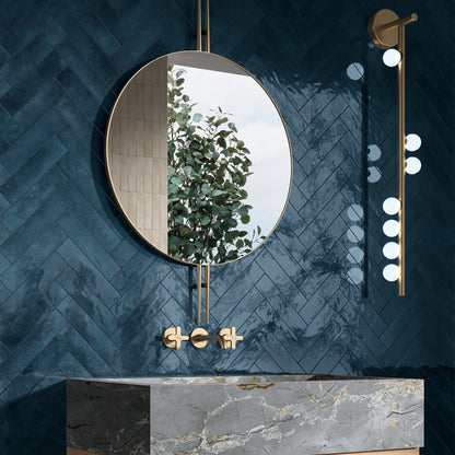 BRIT FONDOVALLE rivestimento per pareti dal pattern visivo dinamico, le rifrazioni della luce creano giochi di colore che ricordano le sfumature del mare