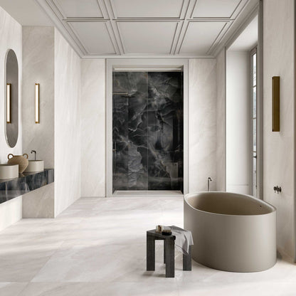 ONYX FONDOVALLE Gres porcellanato effetto marmo 6mm Crystal Technology grandi formati