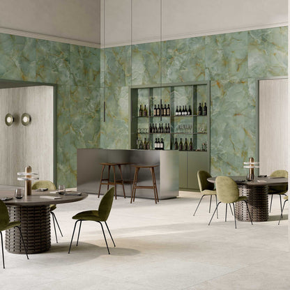 ONYX FONDOVALLE Gres porcellanato effetto marmo 6mm Crystal Technology grandi formati