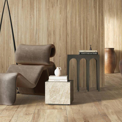 WOODBLOCK FONDOVALLE gres porcellanato effetto legno rovere finitura Real Matt e tecnologia 3D Texture