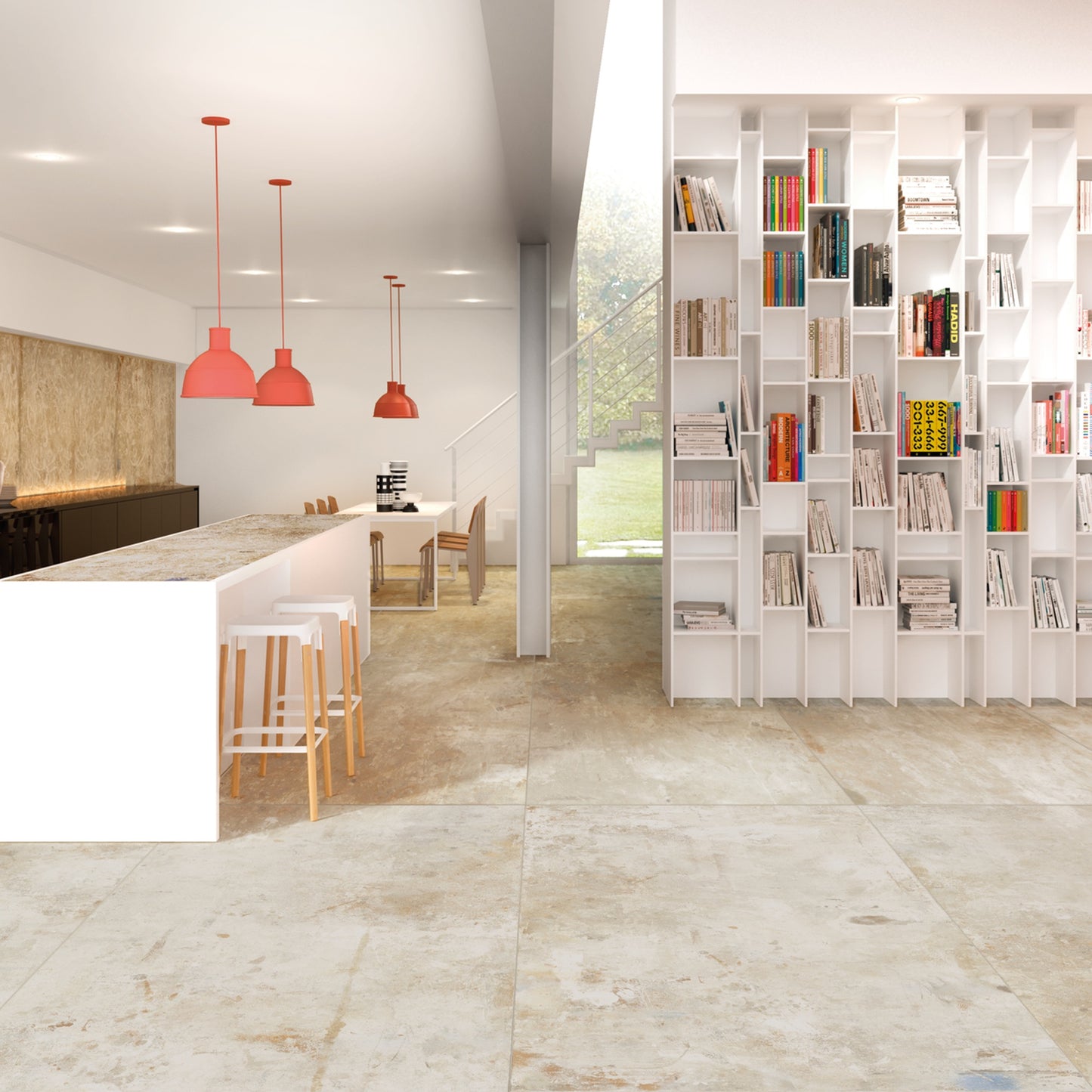 Gres Porcellanato ACTION FONDOVALLE Lastre ceramiche italiane effetto cemento dal design unico