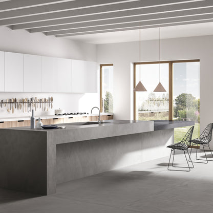 RES ART FONDOVALLE gres porcellanato effetto resina spatolata superfici materiche dal design contemporaneo.