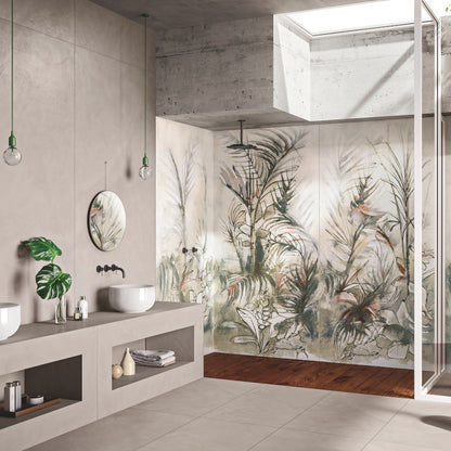 RES ART FONDOVALLE gres porcellanato effetto resina spatolata superfici materiche dal design contemporaneo.