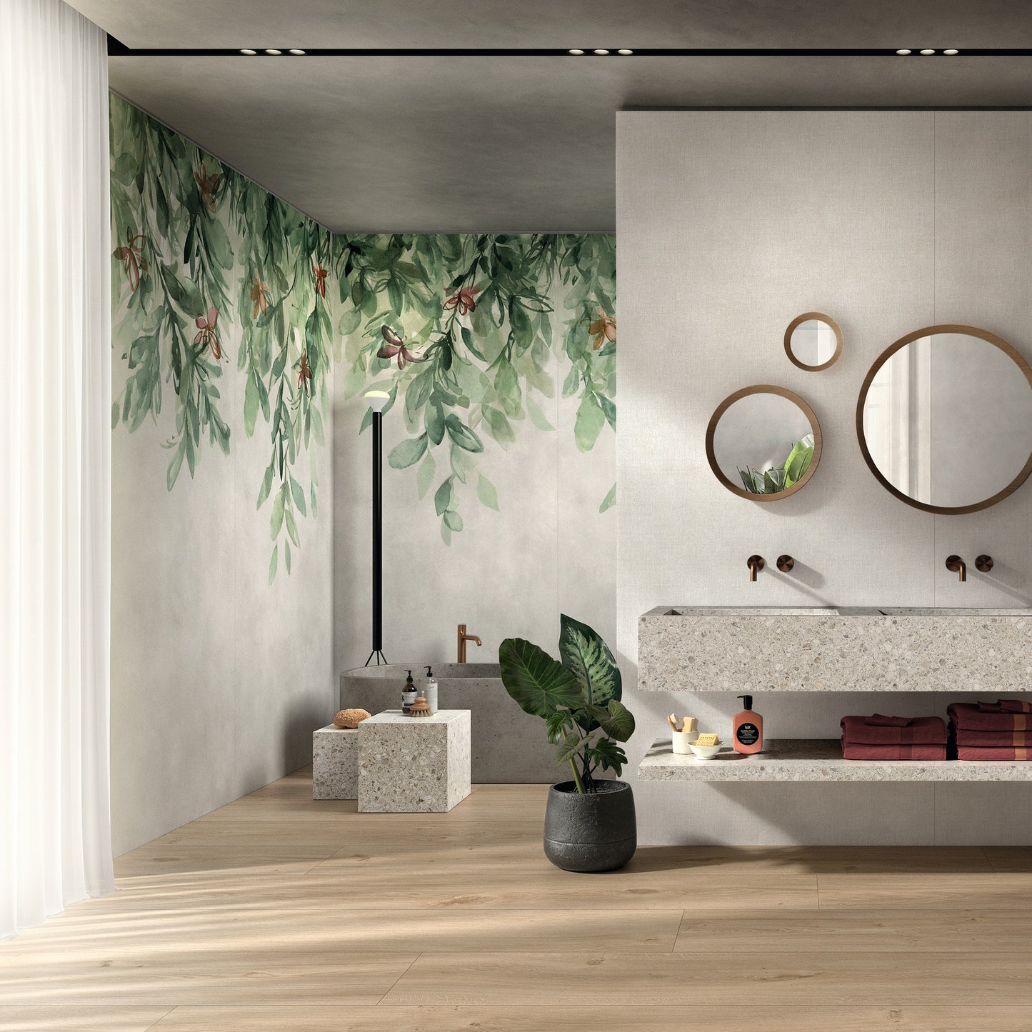 Gres porcellanato DREAM FONDOVALLE effetto wallpaper di grandi dimensioni senza rinunciare alle prestazioni del gres