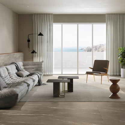 INFINITO 2.0 FONDOVALLE Marmi total black, grigi look naturale, marroni e bianchi dalle texture variegate e venature ampie