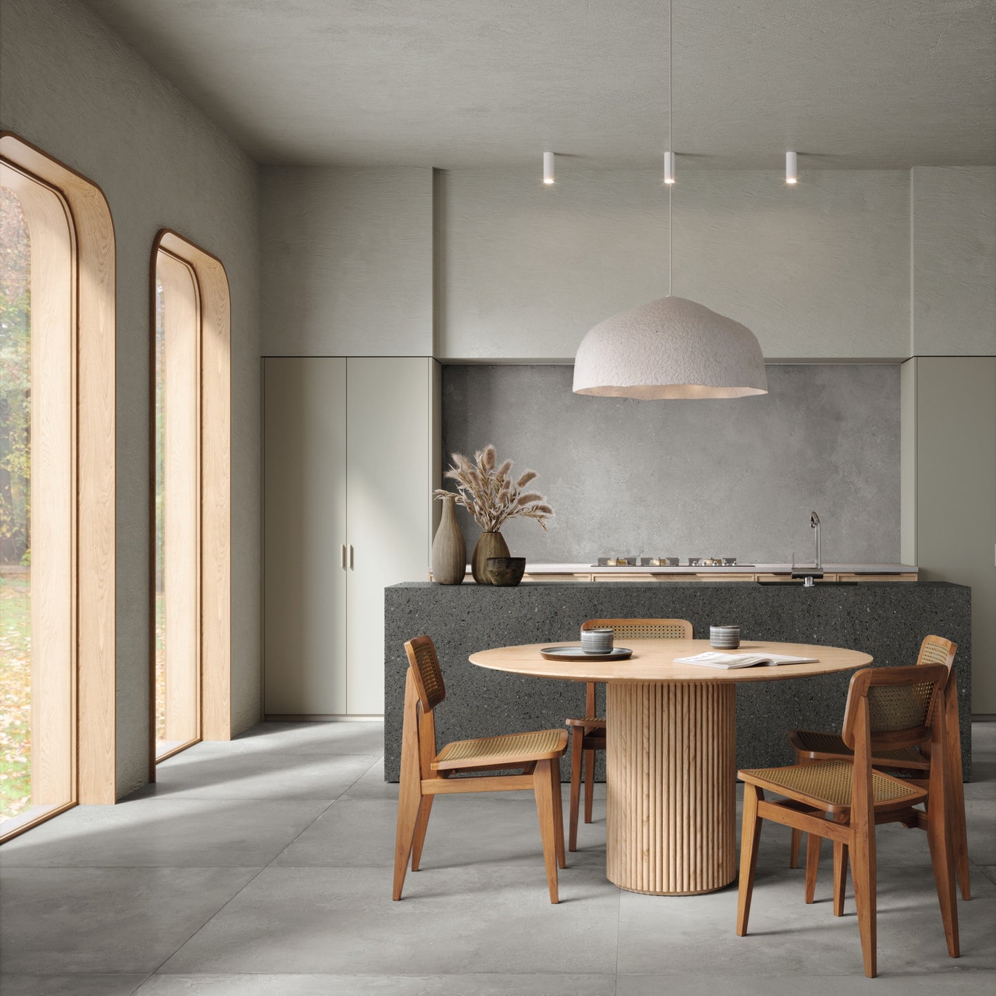 PIGMENTO FONDOVALLE gres porcellanato dalle superfici estremamente opache per pavimenti e rivestimenti