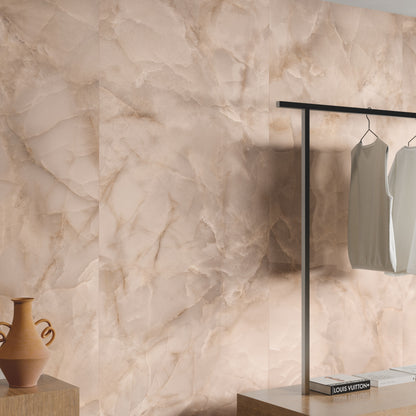 ONYX FONDOVALLE Gres porcellanato effetto marmo 6mm Crystal Technology grandi formati