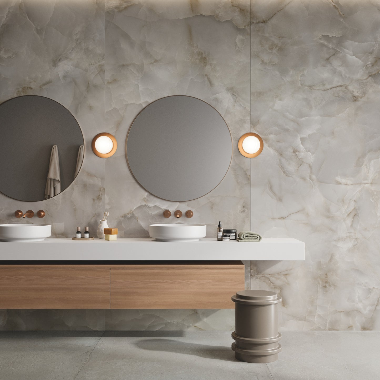 ONYX FONDOVALLE Gres porcellanato effetto marmo 6mm Crystal Technology grandi formati