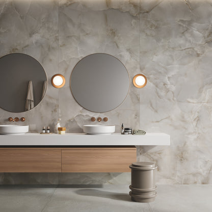 ONYX FONDOVALLE Gres porcellanato effetto marmo 6mm Crystal Technology grandi formati