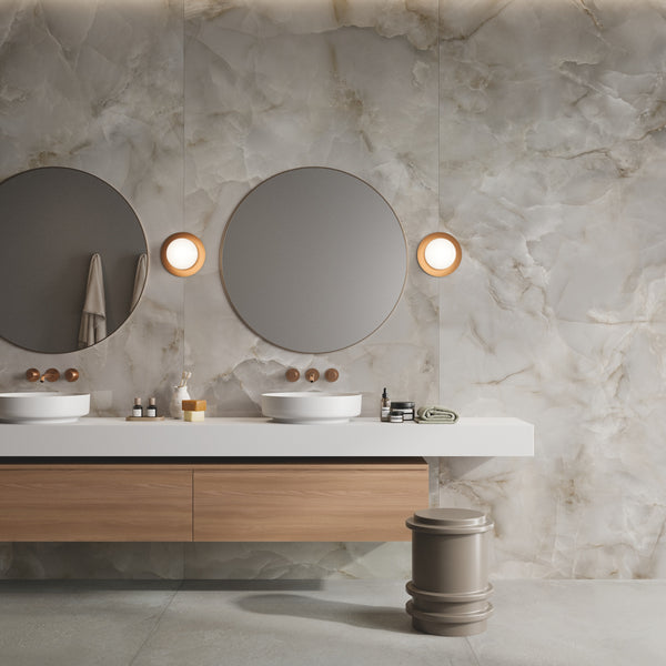 ONYX FONDOVALLE Gres porcellanato effetto marmo 6mm Crystal Technology grandi formati