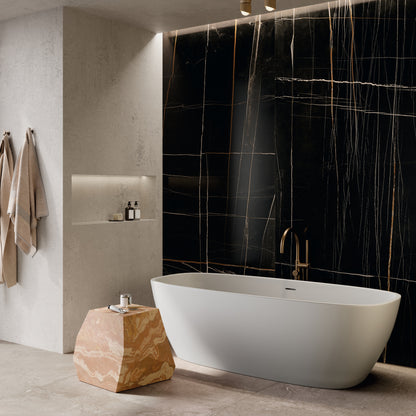 INFINITO 2.0 FONDOVALLE Marmi total black, grigi look naturale, marroni e bianchi dalle texture variegate e venature ampie